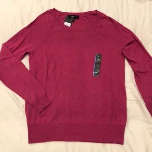 New With Tags Mossimo LG pink crew neck sweater